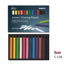 문교 드로잉 혼색 지함 파스텔 C-12A, 1개, 12색