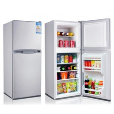 차량용냉온장고 캠핑카 카라반 DC 냉장고 50L, 85L 은그레이 양문형 수납함, 85L