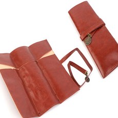 마이라온 롤타입 가죽 펜파우치 가죽두루마리필통