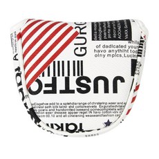 YSSHOP PU 골프 말렛 헤드 커버 센터 퍼터 슬리브 The Old Glory Semicircle, 설명 설명, 1개
