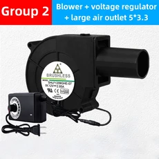 높은 풍량 원심 터보 송풍기 공기 바베큐 요리 팬 델타 용 그릴, 02 2 wire