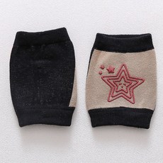 寶寶護膝學步點膠嬰幼兒保暖襪套 秋冬季小孩嬰兒爬行護膝套, 1個, 卡其:如圖