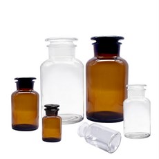 실험실 30ML 1000ML 투명 갈색 유리 시약 젖빛 밀봉 바이알 스케일 화학 실험 장비, 07 Brown 60ml