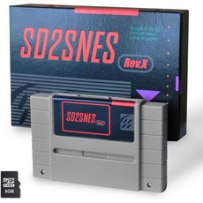 SD2SNES Rev X 2025 - 슈퍼 닌텐도 SNES용 플래시 카트리지 | 16GB SD 카드 사전 로드 | 게임보이 플레이어 어댑터 - 모든 SNES 및 GB 게임, SD2SNES Rev X 2025 – 슈퍼 닌텐도 SN