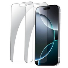 BLACK+DECKER 아이폰용 강화 유리 액정보호필름 2팩 아이폰 16 프로 맥스 206491, iPhone 16 Pro Max