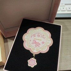 CHAGEE 手持鏡 化妝鏡 便攜公主隨身鏡, 1個, 故宮限定 粉色