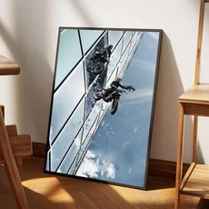 영화 포인트 브레이크 자기 접착 아트 방수 종이 스티커 커피 하우스 룸 벽장식, 1개, 8. HEI-3