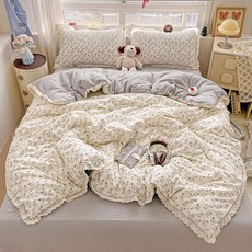 혜신 사계절 이불커버세트 침구세트 부드러운 레이스