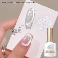 쿠쿠스토어 BORN PRETTY 10ml 플로우 라이트 고양이 마그네틱 젤 매니큐어 울트라 샤인 세미 퍼머넌트 UV L, 61 super shine cat1