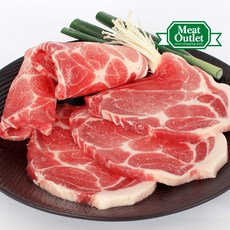 미트아울렛 신선 왕목살(목전지) 구이용 500g, 1개