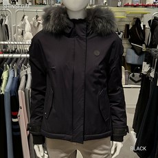 엘르골프 (6I81981 199) 2022 여성 겨울 안사시 FUR 후드 특종 점퍼 2801446