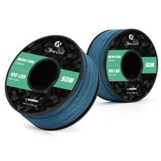 마이크로 로프 1.18mm 50m 스풀 브레이디드 로프 공예 및 DIY - 최대 45kg, 물오리