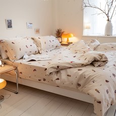 Annahome 喵努比斯天絲薄被套，台灣製造，加大尺寸210x240公分，觸感柔軟透氣舒適, 喵努比斯, 喵努比斯
