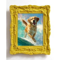 FOLKOR 20.3 x 25.4cm(8 x 10인치) 그린 그림 프레임 탁상 선반 책상 장식용 수평 또는 수직 디스플레이를 위한 펑키하고 화려한 프레임 가족 사진 개 고양이, 8x10", 옐로우