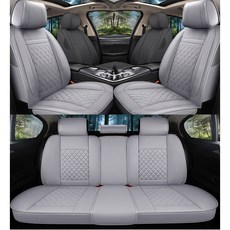 제니븐 자동차 시트커버 차량용 방석 카 보호매트 가죽 교체 SF-890 풀세트, 1세트, 웜그레이