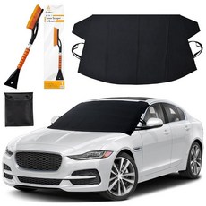 EcoNour 닛산 로그와 호환되는 윈드실드 커버 | S-후크 스트랩이 있는 얼음과 눈용 튼튼한 600D 옥스포드 겨울 자동차 커버 방수 및 미끄럼 방지 187619