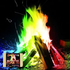 매직파이어 오로라 가루 캠핑 불멍 마법 불꽃 오색 야외 화로 불꽃놀이, 본상품