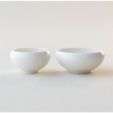 무광 순 백자_오목 공기&대접, 1개