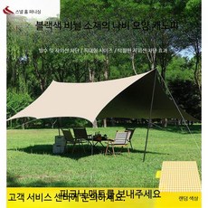 대형 캠핑 타프 방수 블랙코팅 야외용 렉타타프 그늘막 차박텐트 쉘터 캠핑용품, AF_은도금팔각형4.5x6m2.2mm폴