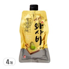 자연에서 갈아만든 생와사비 70% 75g, 4개