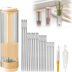 23종 실 바늘 세트 가정용 반짇고리 굵은 실 바늘 휴대용 실 바늘 세트 바늘 실꿰기도구, 1세트