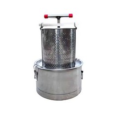 수동 양봉 압착기 스퀴저 허니 프레스 꿀짜기 유압, 상세페이지 참고, 4.50L수집통+필터망1개+드레인판