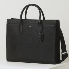 [국내매장정품]헤지스 블랙 로고배색 소가죽 서류가방 HJBA4F650BK