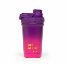 [GOGOOD] 스테인리스 단백질 쉐이커 텀블러 헬스 다이어트 운동용 쉐이크컵 밀폐형 컬러 5종, 1개, 500ml, 퍼플