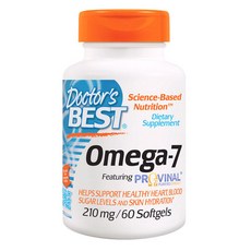 Doctor's BEST Omega-7 210mg軟z, 1罐, 60顆, 1罐