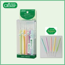Clover Amure 彩色蕾絲鉤針組 43-323 日本製, 1個