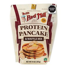 밥스 레드 밀 프로틴 팬케이크 & 와플 믹스 396g Bob's Red Mill Protein Pancake 14oz (Pack of 1) - Non GMO Kosher, 1개