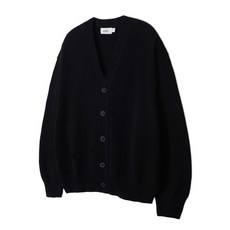커스텀어클락 COSTUME O’CLOCK 리뉴얼ver. 소프트 베이직 브이넥 가디건 블랙 COOSCD001BLACK