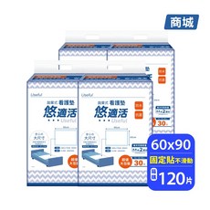 悠適活 拋棄式看護墊 90x60cm, 大型, 1箱, 120片