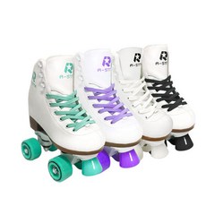 롤링스타 아동 어린이 성인 밀크팝 롤러스케이트, 퍼플, 1개