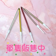 SD 珠光細長蠟燭 生日派對佈置立體蠟燭, 1個, 珠光紅1入