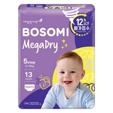 보솜이 메가드라이 팬티형 기저귀 공용, 5단계, 13매