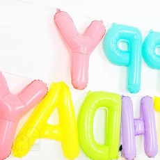 비비드에딧 생일은박풍선 로즈골드커튼 세트