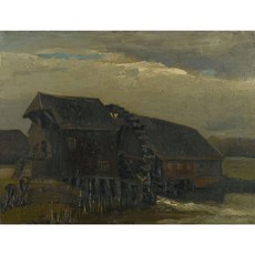 Water Mill At Opwetten 편집아트포스터 감성선물 고흐, 그림만(매트지), A2