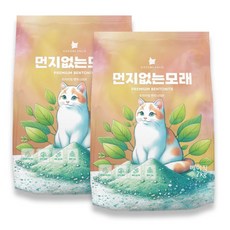 고양이 벤토나이트 먼지없는 모래 베이직, 7kg, 2개
