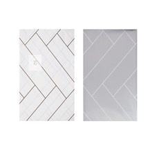 토탈셀링 헤링본 샤워커튼 샤워커텐, 그레이