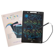 벨베이비 유아용 드로잉패드 12인치 전자칠판 LCD, 1개, 블랙