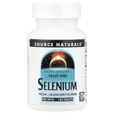 소스내루럴스 셀레늄 L Selenium 200mcg 칼슘 미네랄 타블렛 120정, 120g