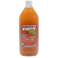 Fairchild’s 有機蘋果醋 (Raw and Unfiltered Unpasteurized With The Mother), 1個, 3瓶