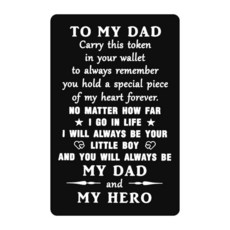 [ 1070522 ] 딸이 아빠를 위한 각인 지갑 카드 장거리 아버지의 날 선물 아버지 생일 선물 아이디어 결혼 아버지를 카드 아빠 인서트
