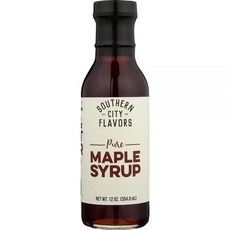 SOUTHERN CITY FLAVORS 리얼 메이플 시럽 355ml(12온스), SOUTHERN CITY FLAVORS 리얼 메이플 시, 1개, 355ml