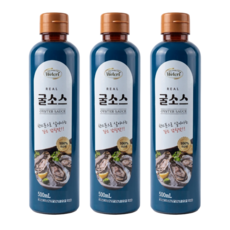 웰크리 리얼 국내산 굴소스 진한 굴풍미 볶음요리 중식 감칠맛 소스 OYSTER SAUCE, 3개, 500ml