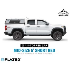 FLATED 平頂式充氣高蓋 5' - TACOMA 黑四驅ALL BLACK 車宿露營專用