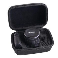 JINMEI KODAK PIXPRO AZ401/AZ405/AZ425/AZ255 Point & Shoot 디지털 카메라 케이스와 호환되는 하드 EVA 휴대용 케이스 (그레이), 블랙
