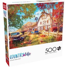 Buffalo Games - Dominic Davison - 가을 농지 - 성인용 500피스 직소 퍼즐 - 게임의 밤에 완벽한 도전적인 퍼즐 - 완성 사이즈는 54.9 x 38, Buffalo Games - Dominic Daviso