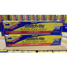 Kirkland Signature 塑膠保鮮膜, 每捲30公分×231公尺耐熱溫度82 ℃PVC材質不含雙酚Acm, 2個